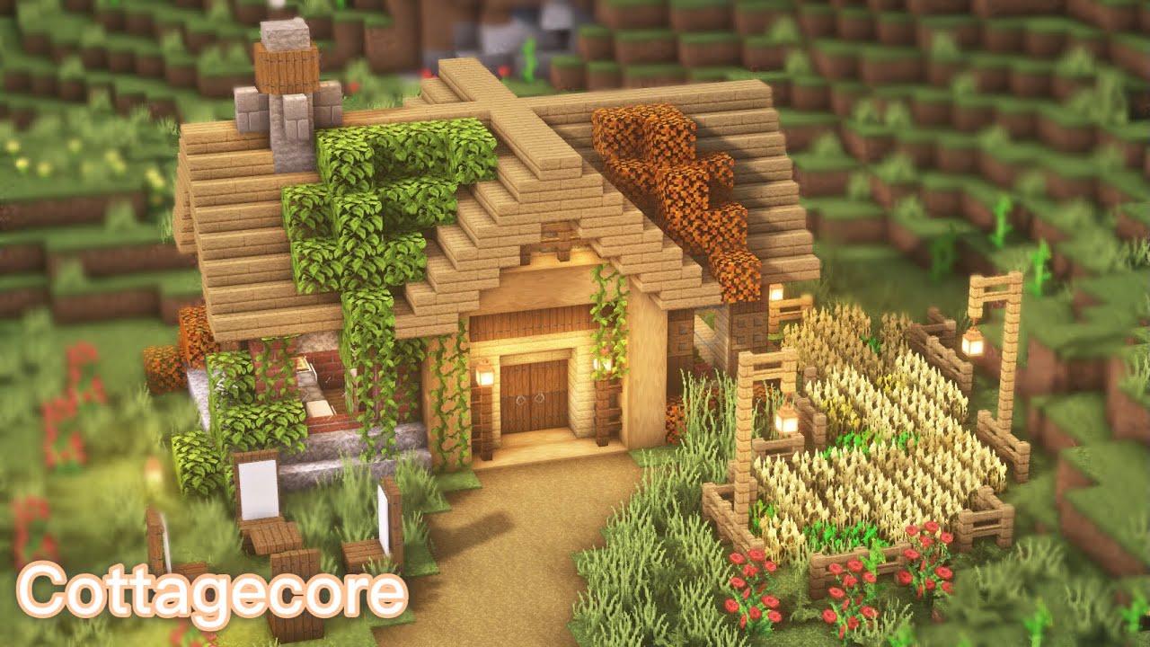 pix Cottagecore Minecraft Builds Tutorial minecraft how to build a cottagecore cottage