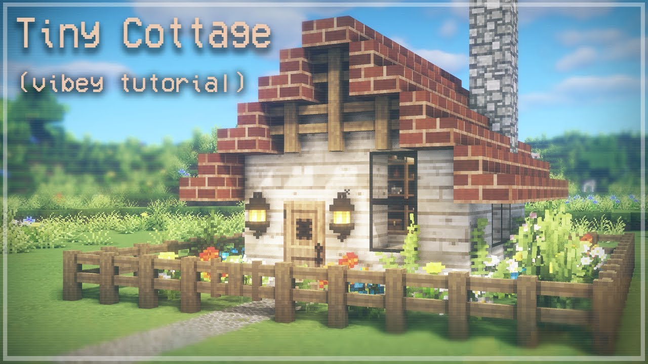 pix Cottagecore Minecraft Builds Tutorial how to build a small house in minecraft tutorial