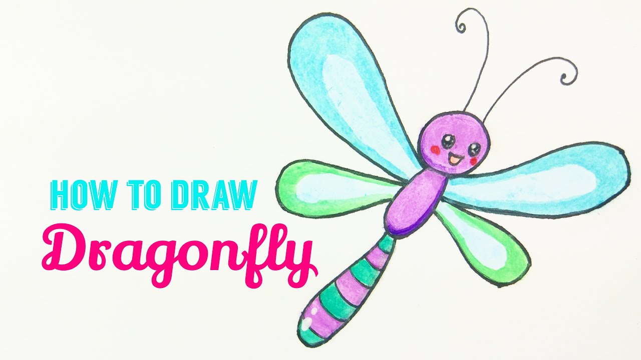 Featured image of post Easy Cute Dragonfly Drawing