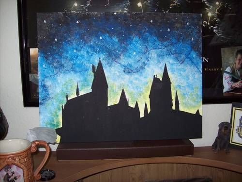 Featured image of post Hogwarts Silhouette Painting